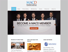 Tablet Screenshot of macd.org.my