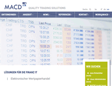 Tablet Screenshot of macd.com